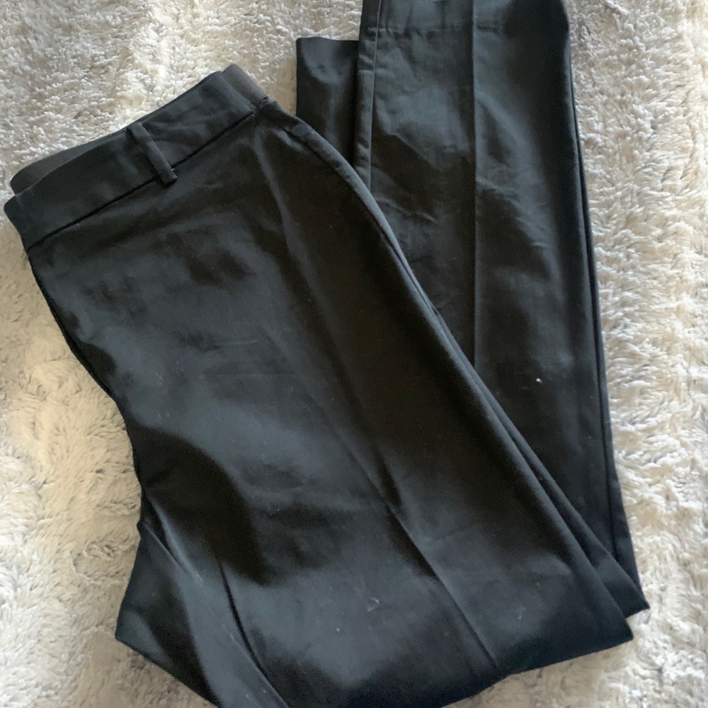 Black slim leg slacks